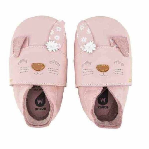 נעלי טרום הליכה ורוד דגם ארנב אוזן מקופלת