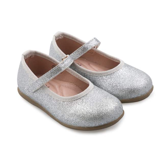 9900500000863-1 (1) נעלי בלרינה כסף גליטר KEN001