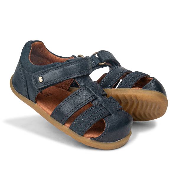 BOBUX_DGDYN_729201A_NavyRoam_2 (3) סנדל צעד ראשון כחול סוליה חומה צבע כחול ככה