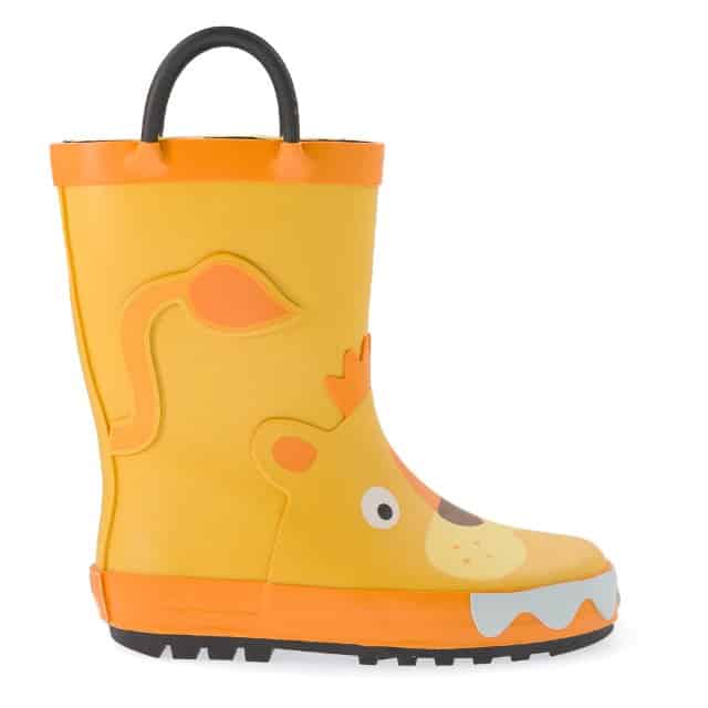 מגפי גשם בצבע צהוב