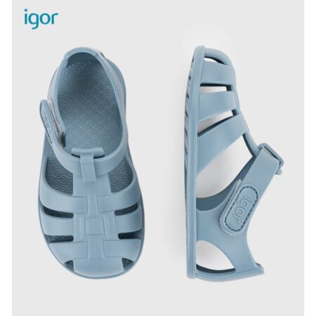 סנדלי איגור לילדים ברפוט כחול רצועה אחת