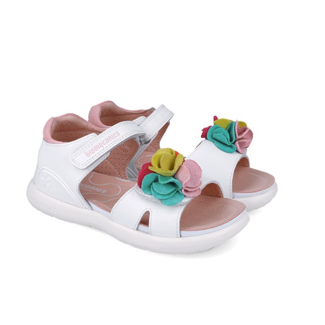 252241 B050 ביומכניקס לבן סנדלים לבנות