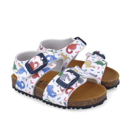 252472 B050 סנדלים ילדים שעם לבן