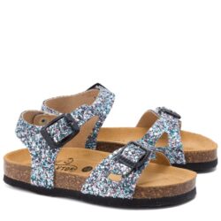 סנדלים לילדות פלקטון גליטר מנטה אבזם 131407 סנדלים לילדות פלקטון גליטר מנטה אבזם 131407