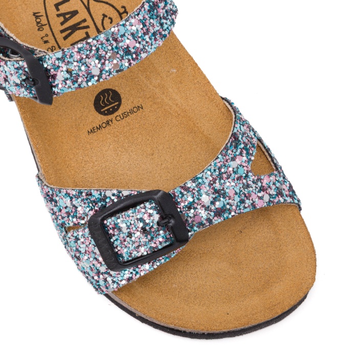 סנדלים לילדות פלקטון גליטר מנטה אבזם 131407