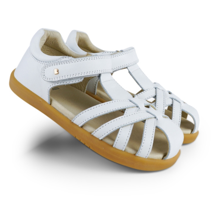 סנדלים לילדות בובוקס 837006 WHITE CROSS JUMP