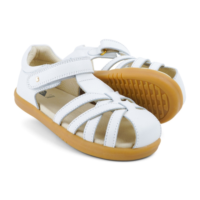 סנדלים לילדות בובוקס 837006 WHITE CROSS JUMP